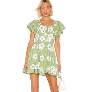 NWT All Things Mochi Kay Dress Green
